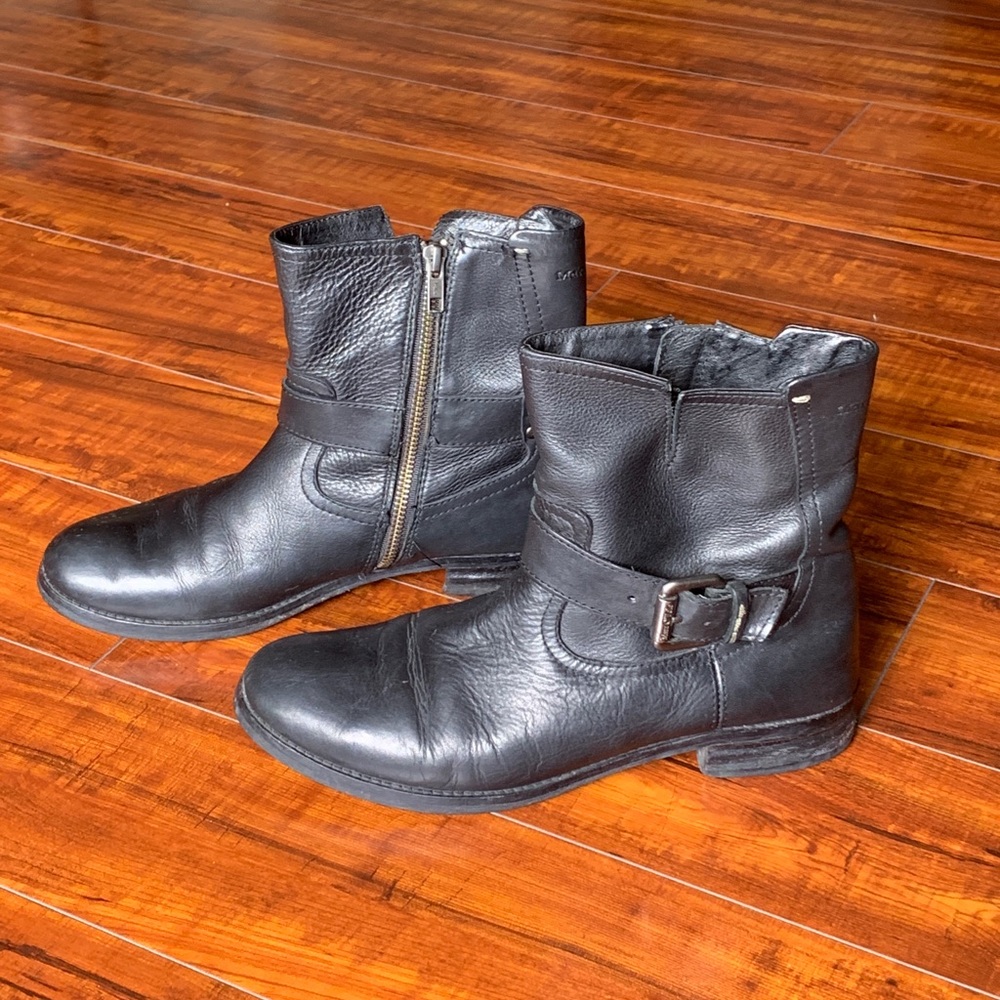 Marc O’Polo women’s biker combat leather boots 9